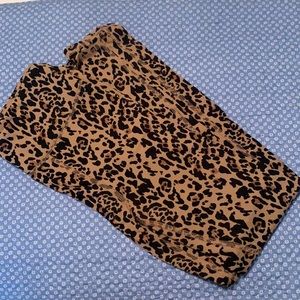 JCrew leopard lounge leggings size S